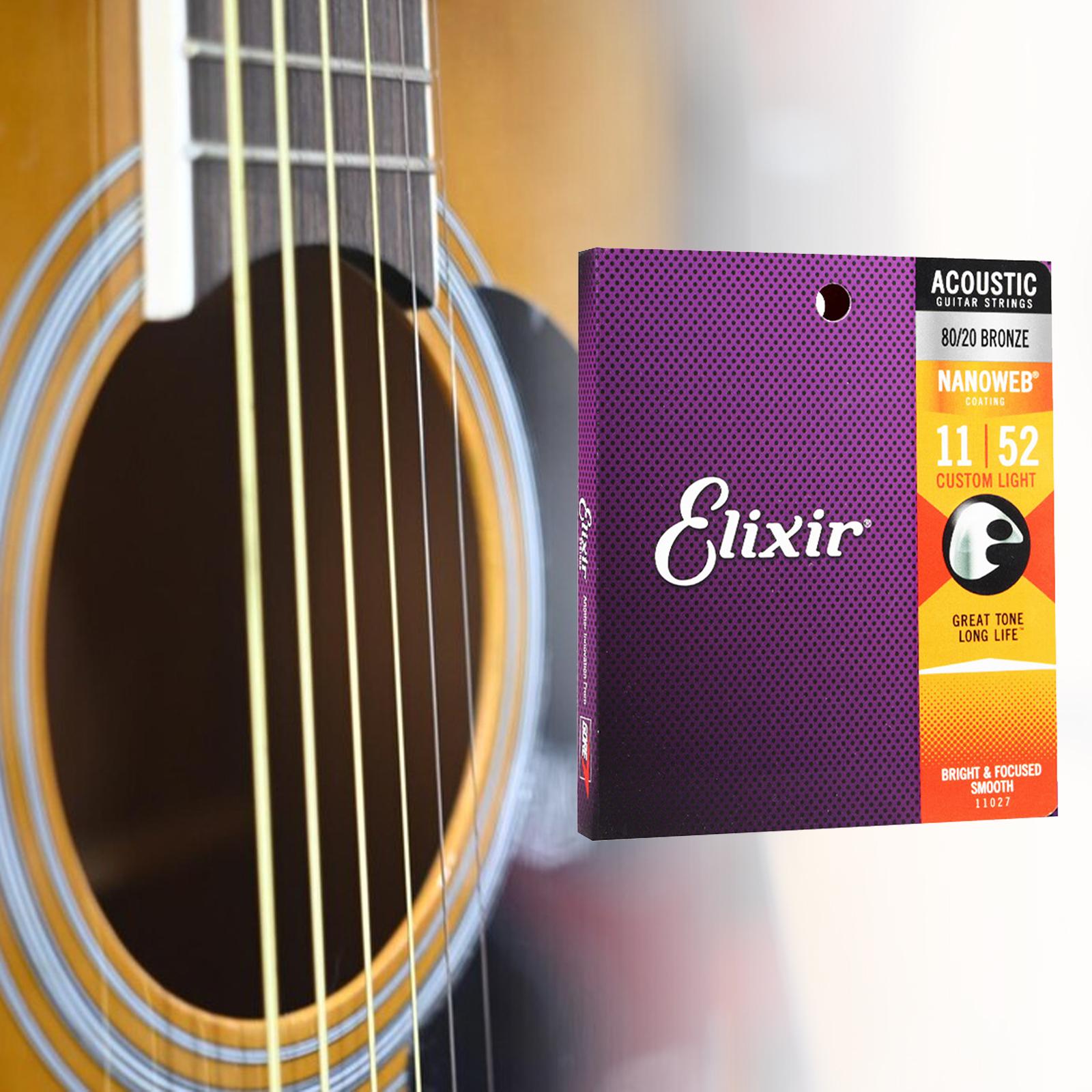 Kowaku 6x Dây đàn Guitar Acoustic dây đàn guitar cho Accs phụ tùng các thành phần