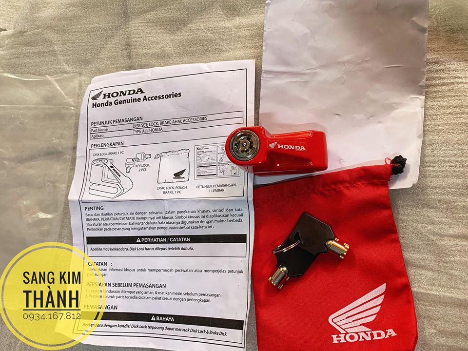 Khoá Đĩa Xe Máy Honda Indonesia