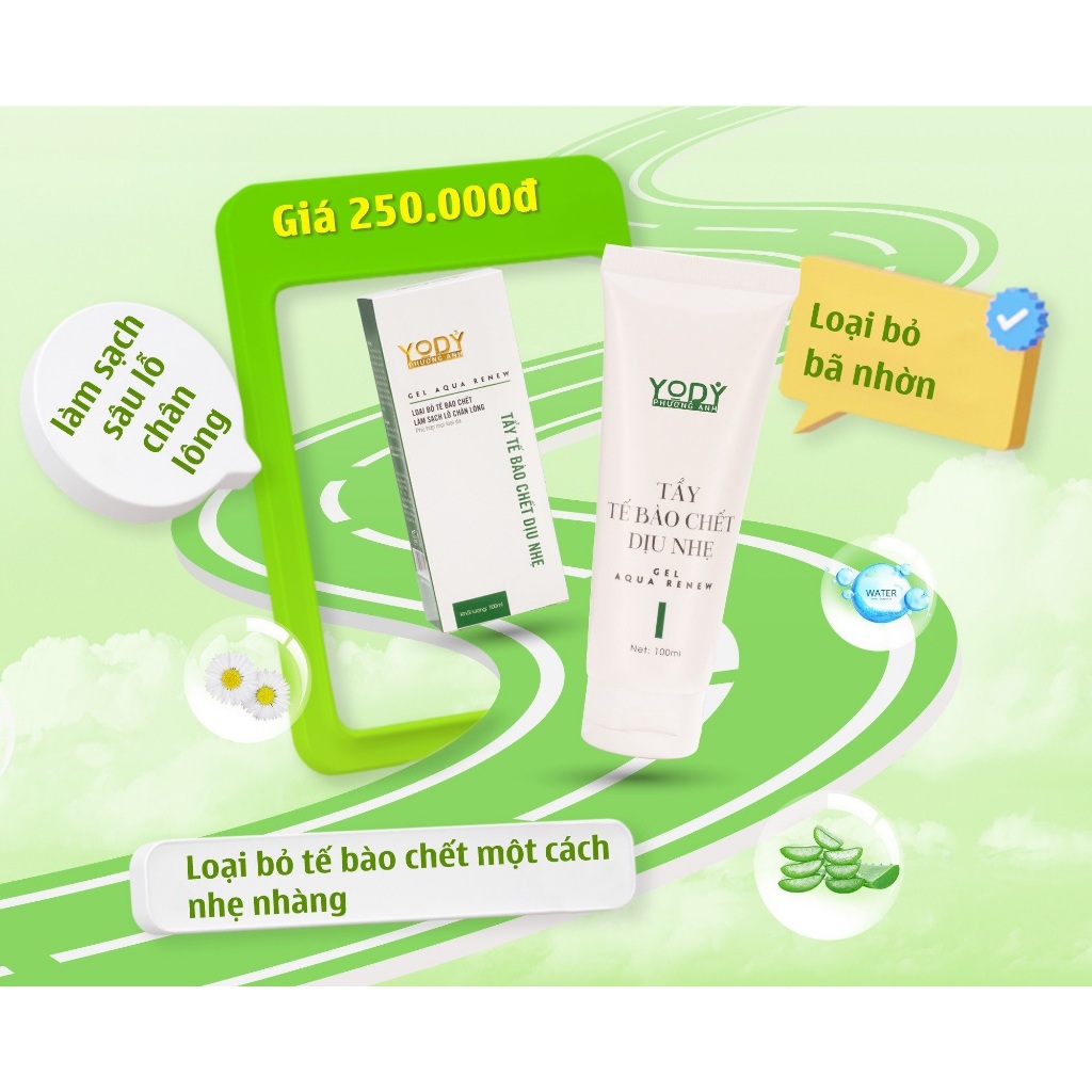 Tẩy da chết dịu nhẹ Phương Anh Yody