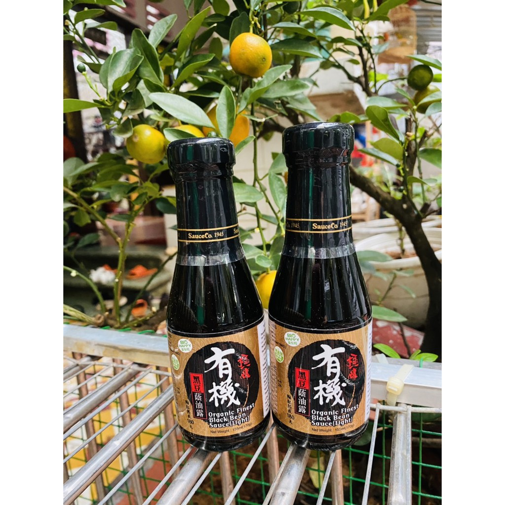 Nước tương đậu đen hữu cơ SauceCo  (Organic Black Bean sauce) -155ml