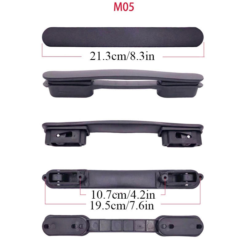 Luggage Handle Handle Grip Trolley Handle Suitcase Handle Bag Handle Replacement Universal Travel Black Luggage Bag Essories