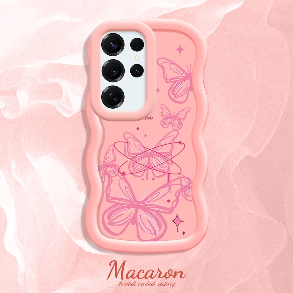 BILI%20for%20Samsung%20S25%20S25+%20S25%20Ultra%205G%20Back%20Cover%20Flutter%20Butterfly%20Pattern%20Design%20Wavy%20Soft%20Silicone%20Mobile%20Phone%20Covers%20-%20Image%202