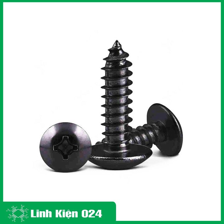 Vít gỗ đen, vít thạch cao màu đen (túi 100g) chiều dài 1.5cm/2cm/2.5cm/3cm/4cm