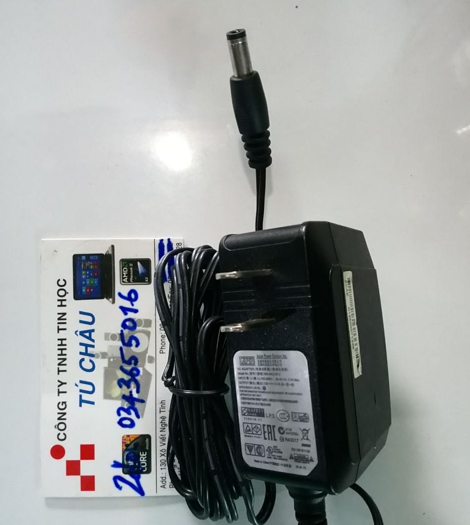 Adapter DC 12V - 2A (Đầu cắm Lớn 5.5mm X 2.1 -- 2.5mm)