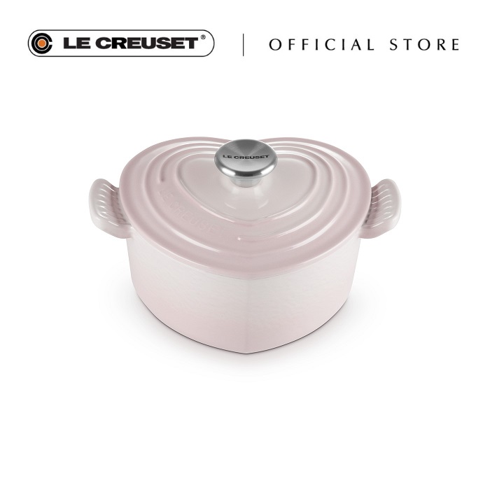 Le Creuset Heart Shaped Casserole 20cm (Shell Pink) | Lazada Singapore