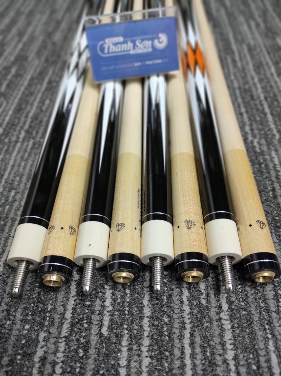 Combo [Cơ Bida Líp Đài Loan 6 Món] đầu cơ 11.5mm nặng 420gr & 460gram