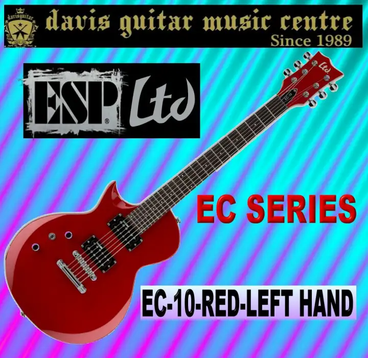 Esp Ltd Left Handed Ec 10 Red Electric Guitar 2 Days Delivery Lazada Singapore