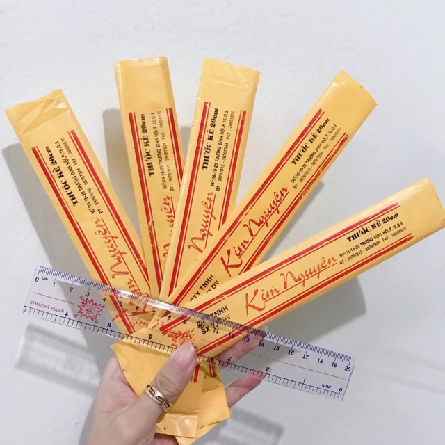 Thước kẻ Kim Nguyên 30cm, 20cm chuẩn