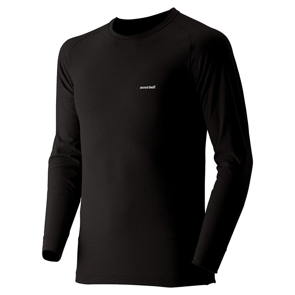 Montbell Base Layer Shirt Men ZEOLINE Expedition Weight Black US