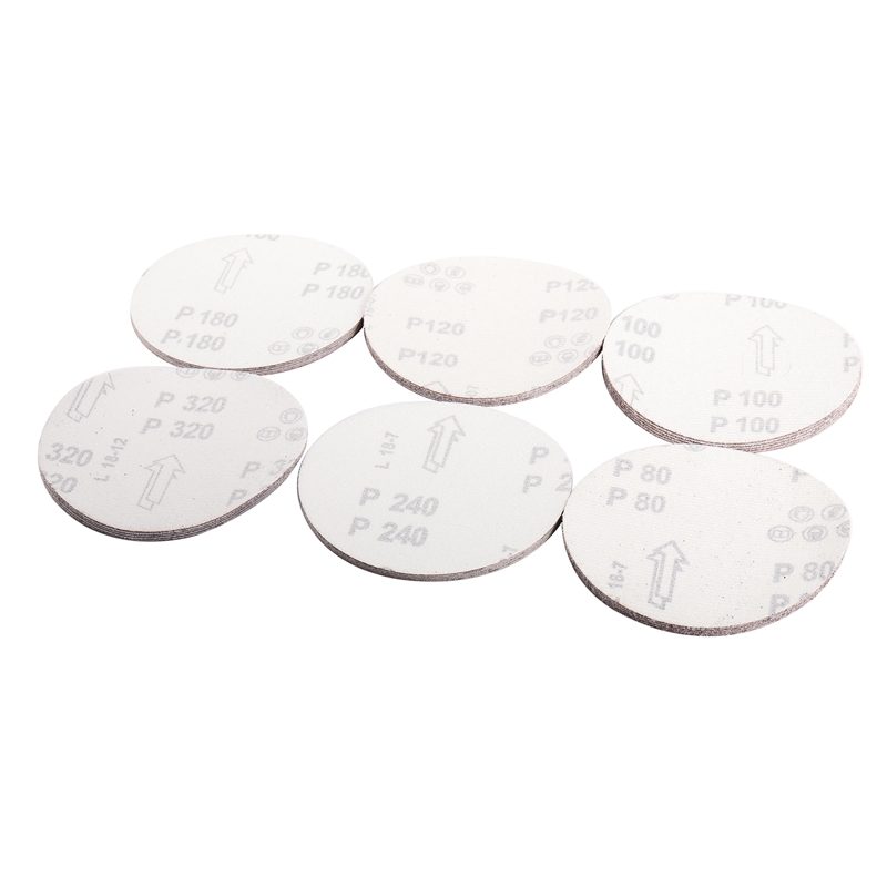 30pcs/set 5inch 125mm Round sandpaper Disk Sand Sheets Grit 80/100/120/180/240/320 Hook and Loop Sanding Disc for Sander Grits