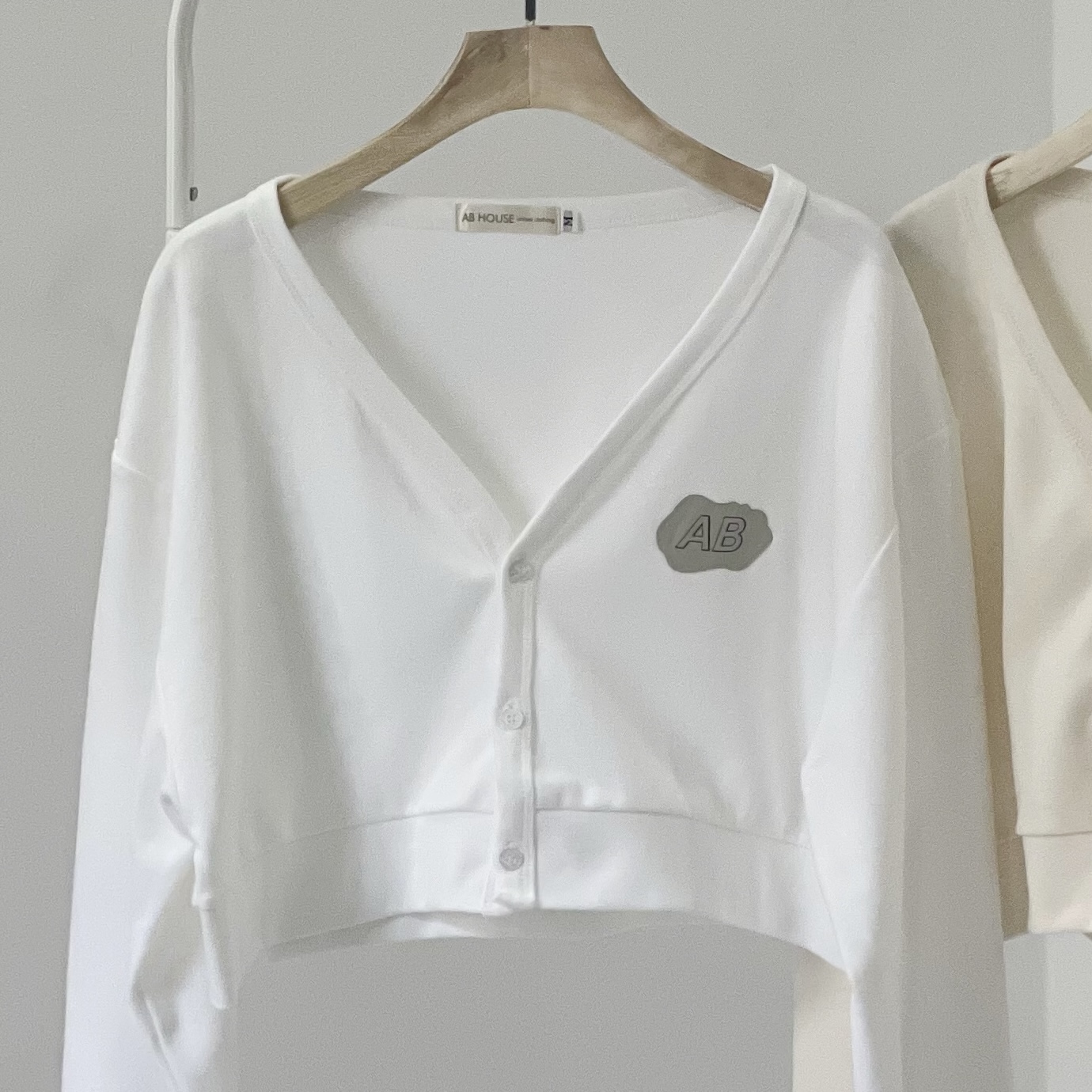 Áo cardigan croptop tay dài AB BASIC form rộng Ulzzang (Ảnh thật/ Có sẵn)