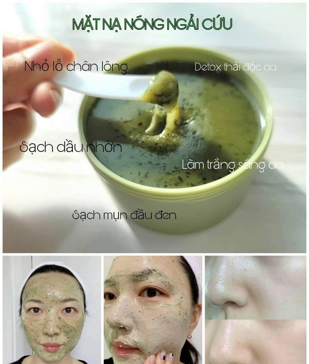 Mặt nạ xông hơi ngải cứu