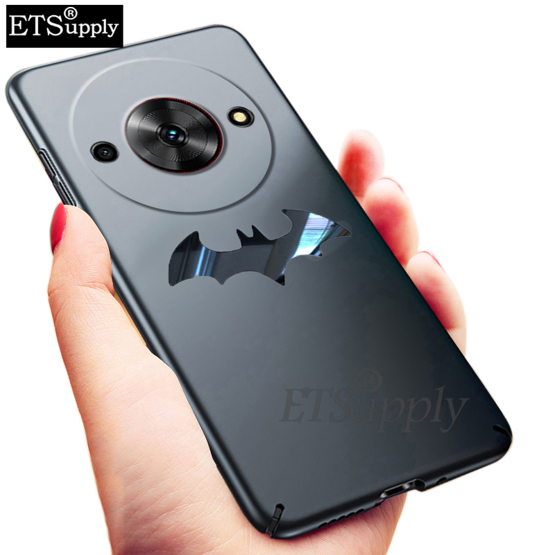 For ZTE Blade A75 5G case Smooth Metal Bat Man Marvel DC Design