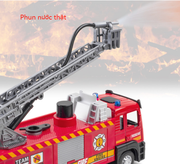 Xe ô tô cứu hỏa phun nước thật