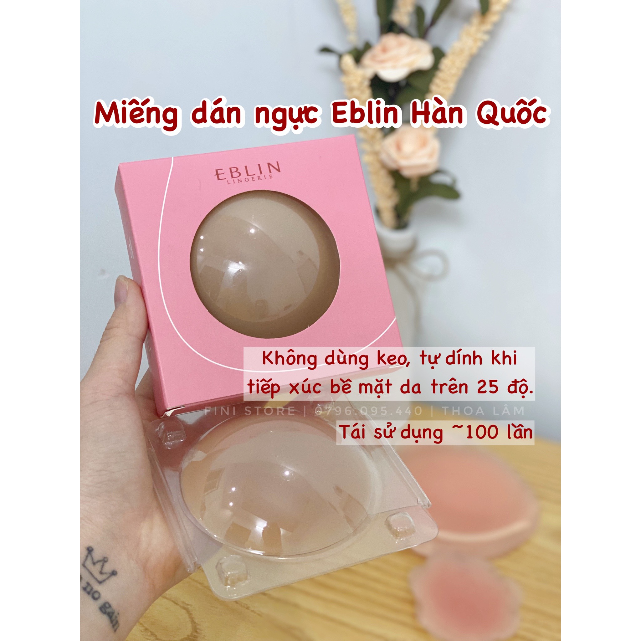 Miếng dán ngực , dán ti EBLIN HÀN QUỐC
