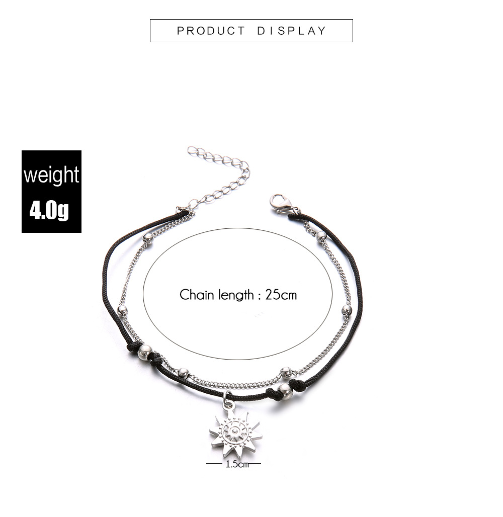 ankle%20bracelets%20for%20wo%20boho%20jewelry%20sunshine%20ancle%20beach%20foot%20barefoot%20sandal%20ankle%20wo%20adjustable%20%20chain%20-%20Image%204