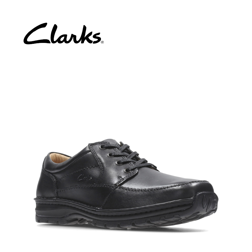 Clarks Sidmouth Mile Black OR Brown Leather Casual Lace Up Shoes Wide Fitting 