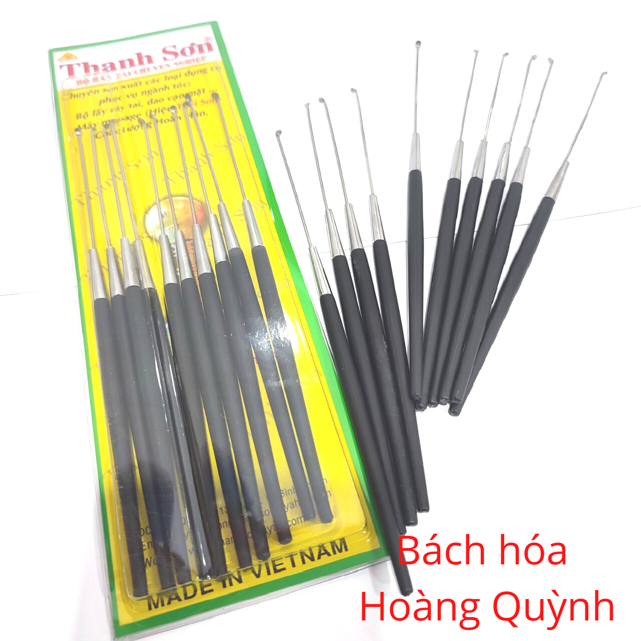 Combo 10 cây móc ráy tai cán đen cao cấp Thanh Sơn.