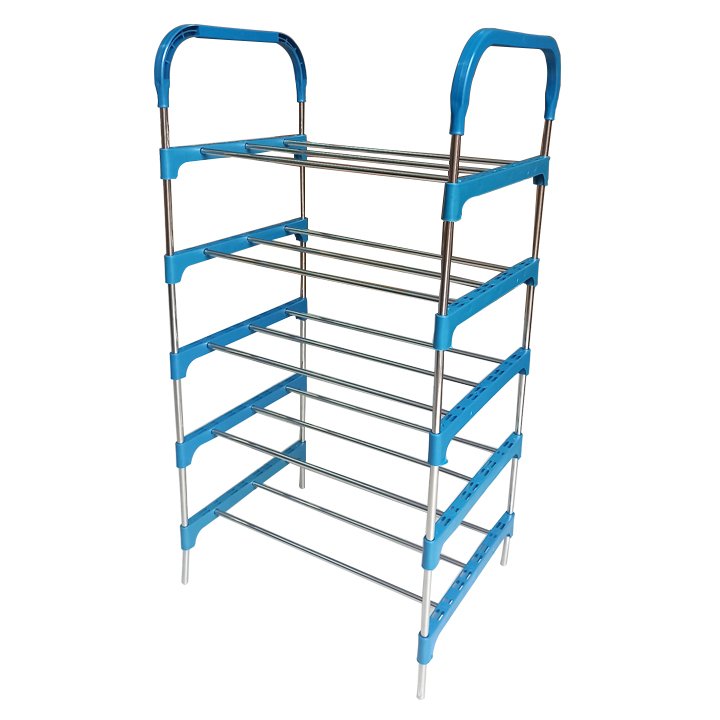 Kệ Dép 5 Tầng Khung Inox