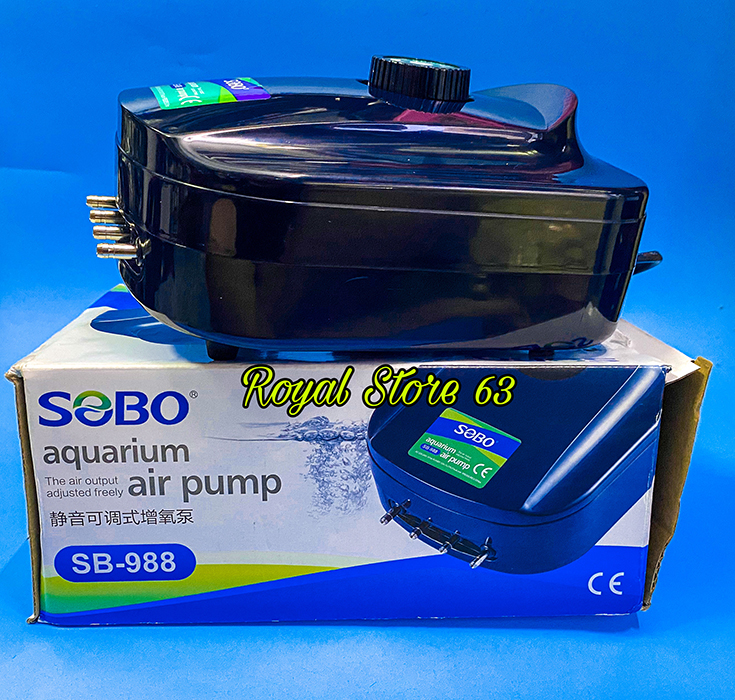 Sobo sb-988 máy tạo oxy cho bể cá 4 vòi