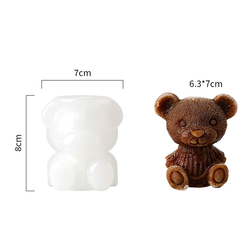Silicone Ice Mold Ice Cube Maker Chocolate Mold Cream Tool Bear Flower Shape