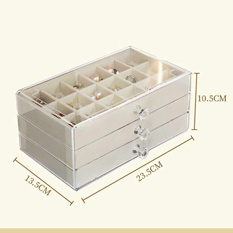 JJT [Miễn Phí Vận Chuyển]Hộp lưu trữ hộp trang sức hộp lưu trữ máy tính để bàn loại ngăn kéo hộp lưu trữ máy tính để bàn ngăn kéo bàn đa chức năng ngăn kéo hộp đựng găng tay bông tai trang sức hộp trang sức hộp trang sức lớn hộp trang sức hộp lưu trữ đồ t