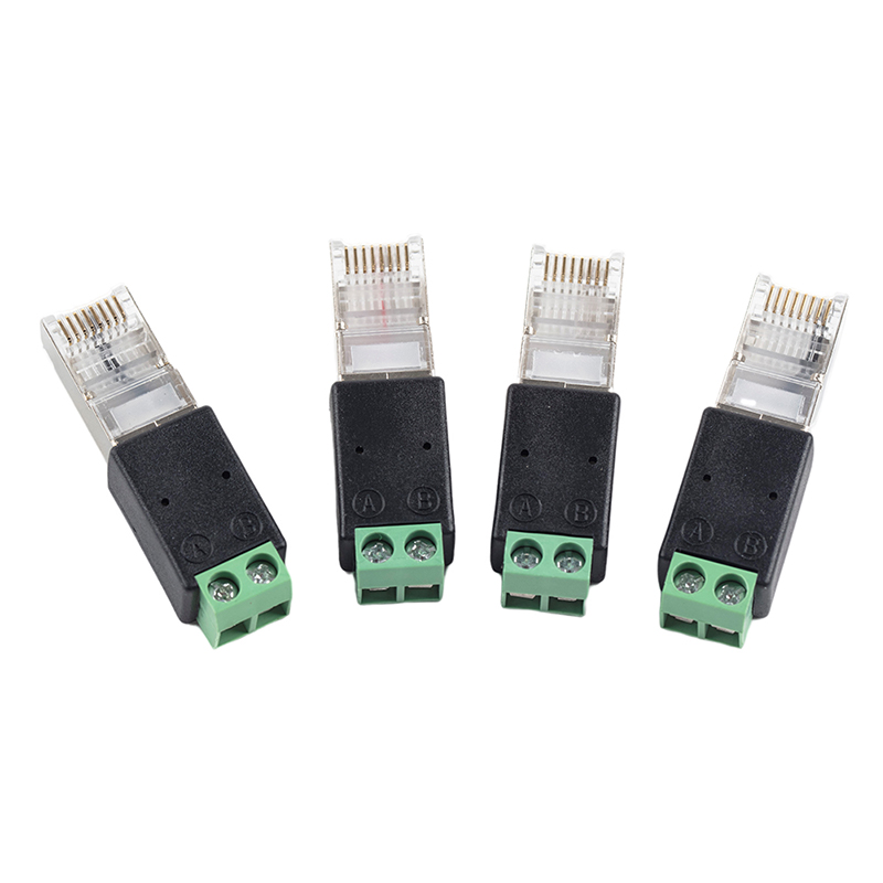 RJ45 to RS485 Converter RJ45 Terminal Adapter RJ45 to RS485 Adapter Crystal Head to Terminal TAOPA. 