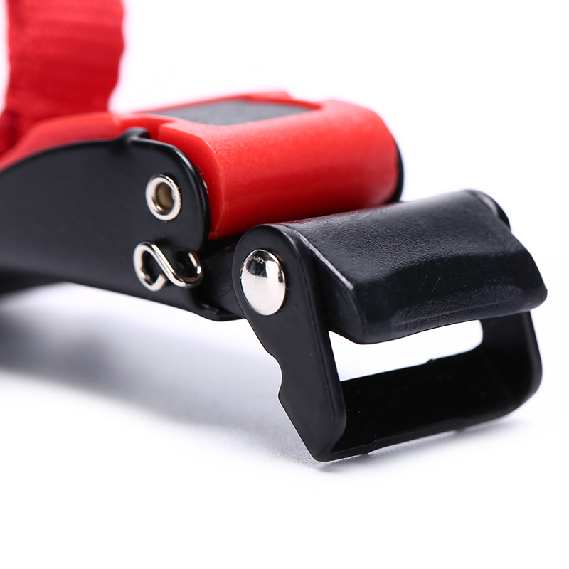 1 Piece Quick Release Helmet Strap Buckle Pull Buckles Black & Red. 