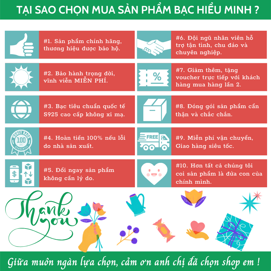 Dây Chuyền, Vòng Cổ Bạc 925 Cỏ 4 Lá Viền Đá Tấm Sáng Đẹp Chính Hãng Bạc Hiểu Minh DMD498