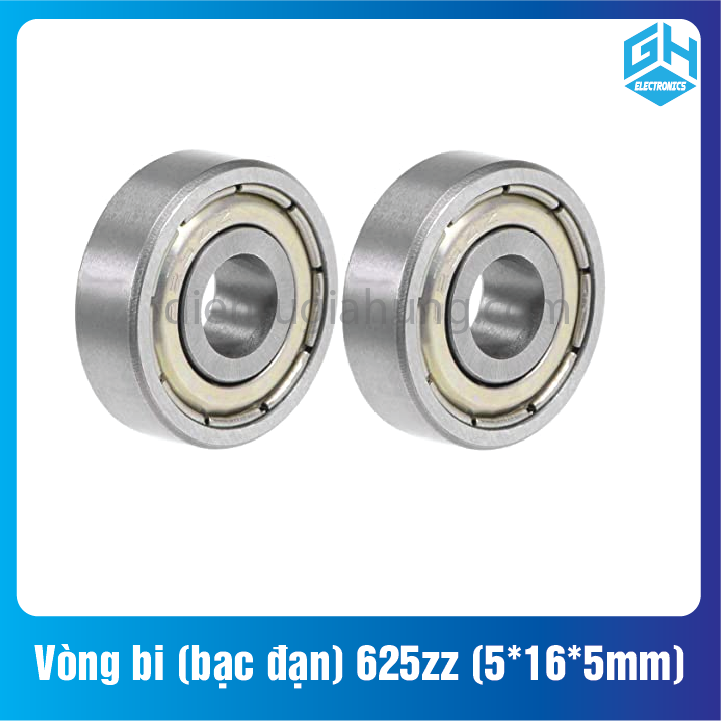Combo 2 cái Vòng bi (bạc đạn) 625zz (5*16*5mm)(1 cặp)