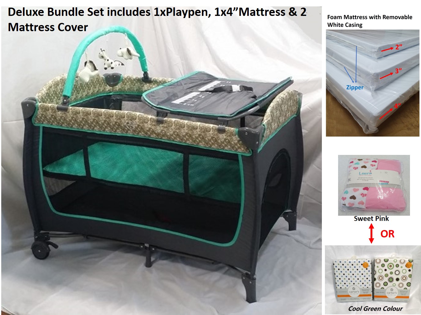 playpen with change table