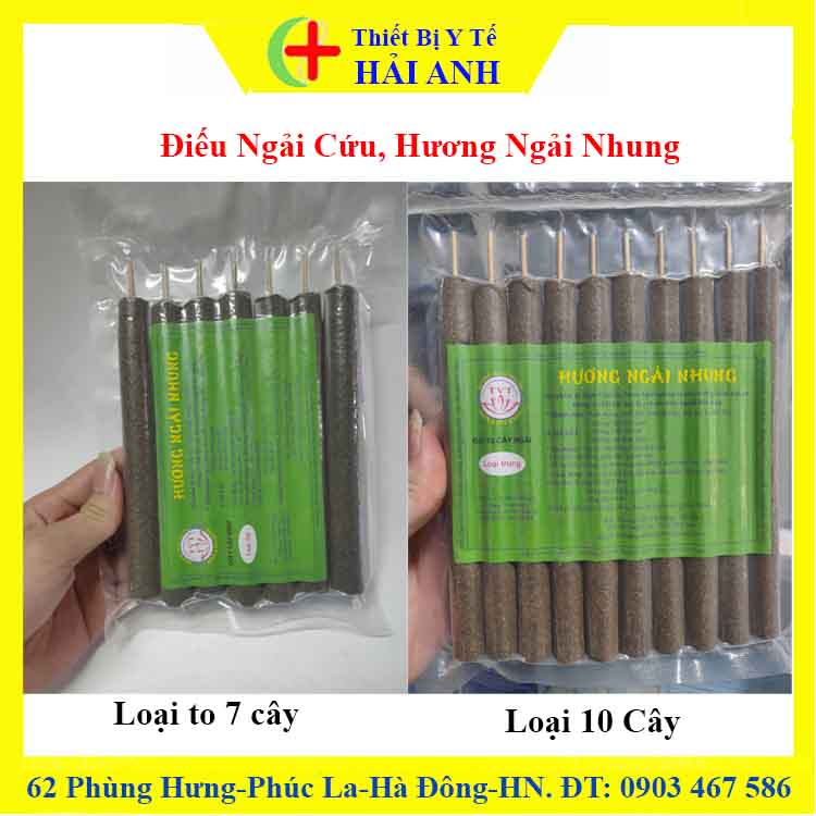 Điếu ngải cứu hương nhung 10-7 cây