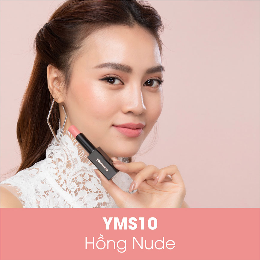 [SON YUMEISAKURA]Son Lì Matte Revolution YMS10 - Peach - Hồng Nude