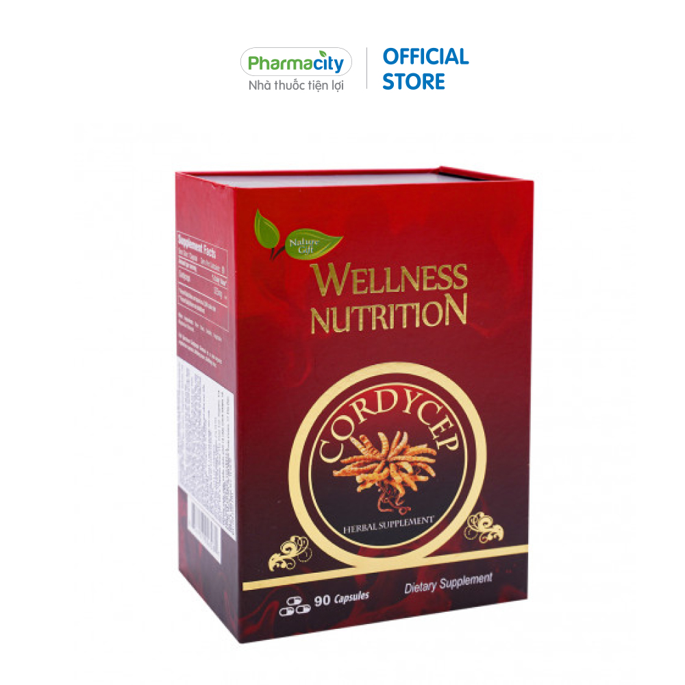 Viên đông trùng hạ thảo Wellness Nutrition (Hộp 90 viên)