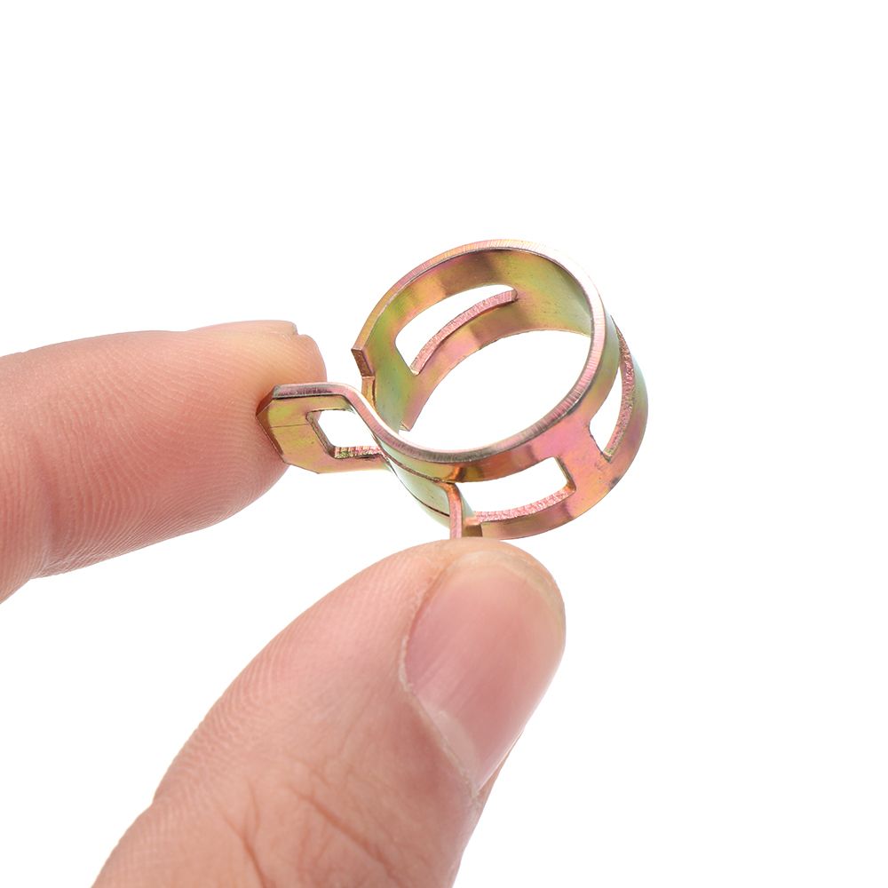 10Pcs New Stainless Steel Galvanized Tube Clamp Fastener Fuel Oil Line ...