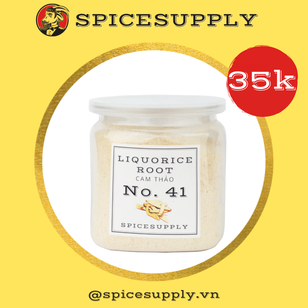 Hũ 80g licorice powder - bột cam thảo spicesupply việt nam nguyên chất giảm cân giảm mỡ dưỡng trắng da