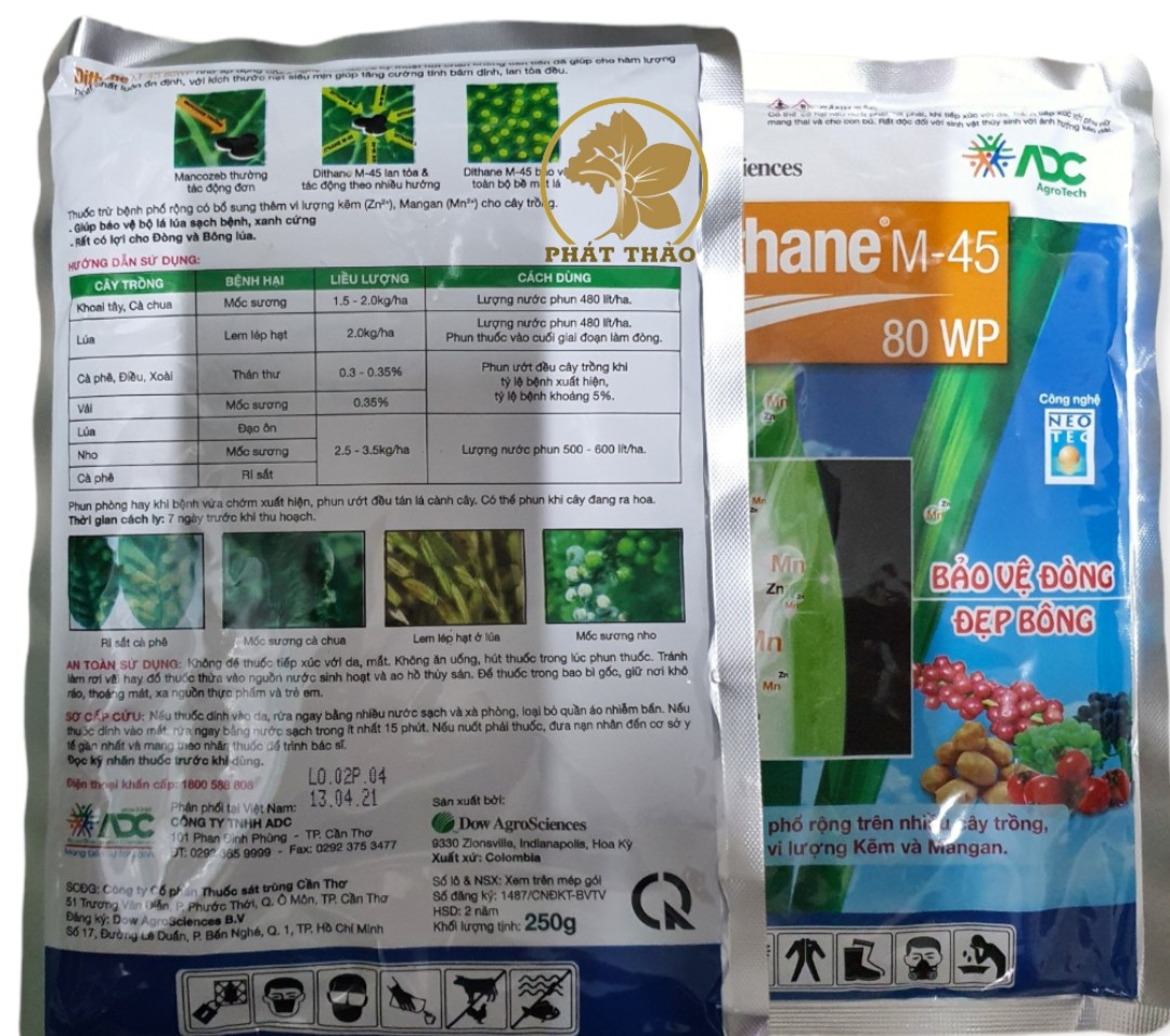 Thuốc trừ bệnh DITHANE M-45 gói 250gr