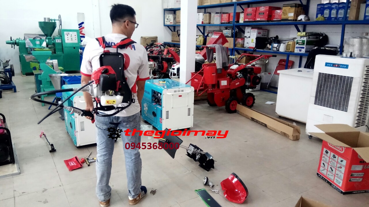 [HCM][Trả góp 0%] Máy xạc cỏ oshima 1E44F