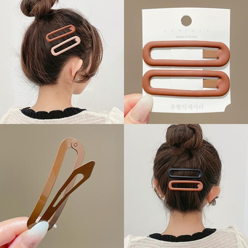 Bộ phong cách Hàn Quốc kẹp tóc màu Vuông hình học