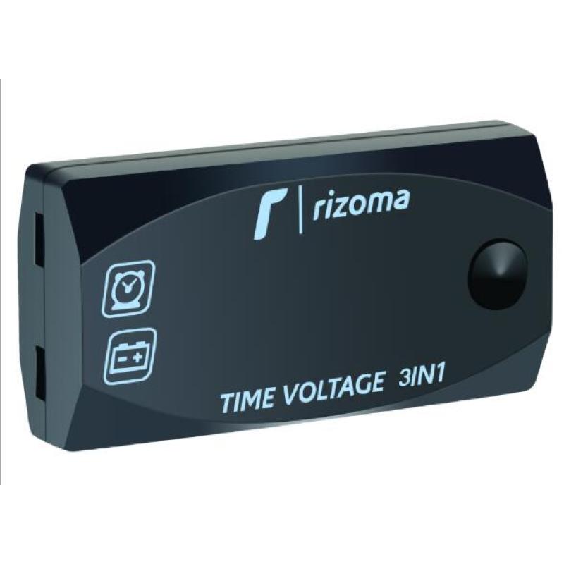 Passion Time IN stock3-in-1 Versatile Digital Voltmeter Multifunctional Display Time Voltage Temperature Intelligent Meter For Motorcycle Electric Vehicle