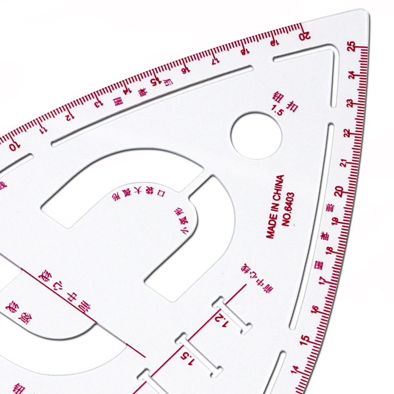【TechGlobe】6403 multi-function armhole ruler, button positioning ruler ...