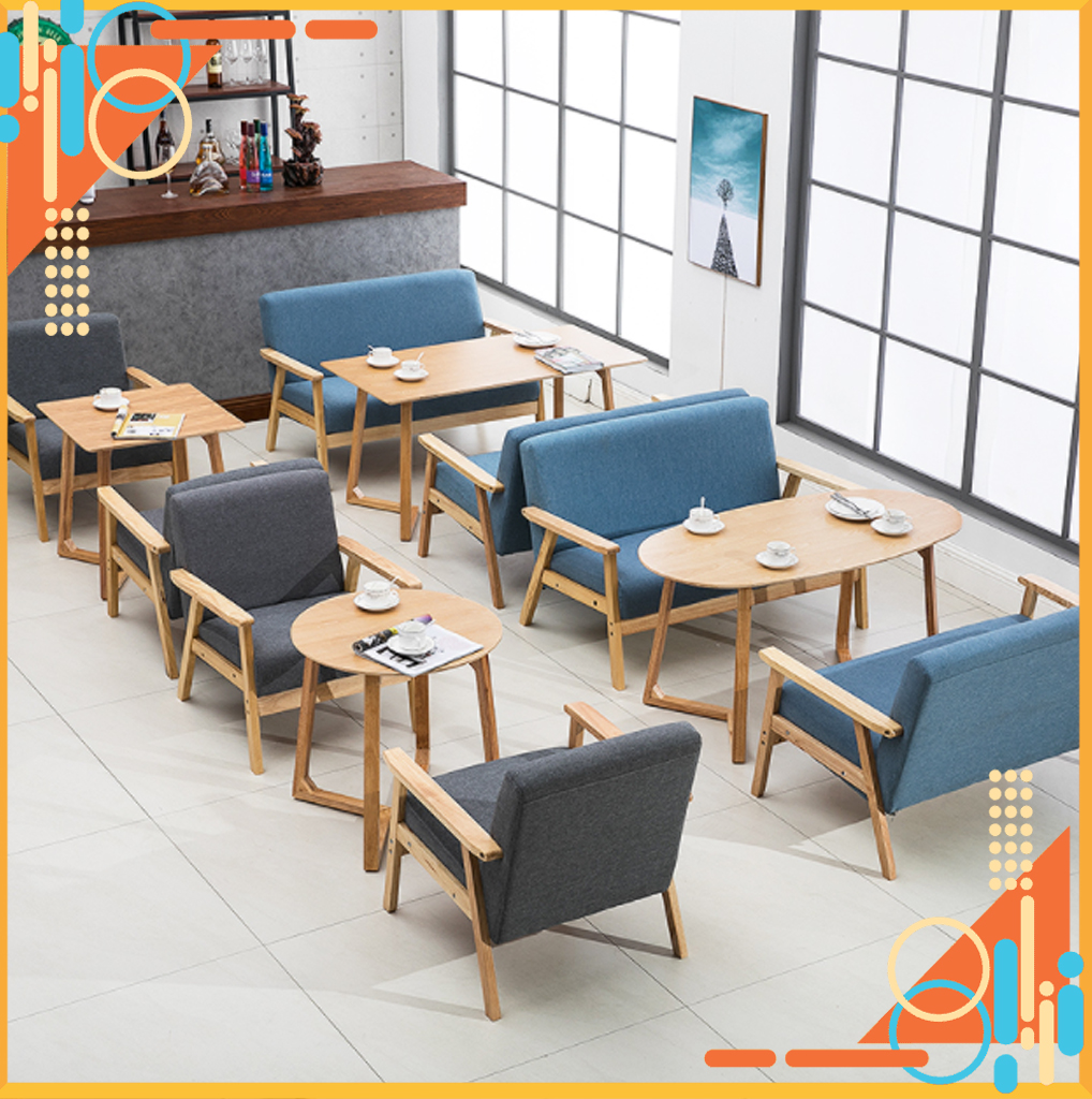 Sofa style Korean simple sofa wooden frame high-grade