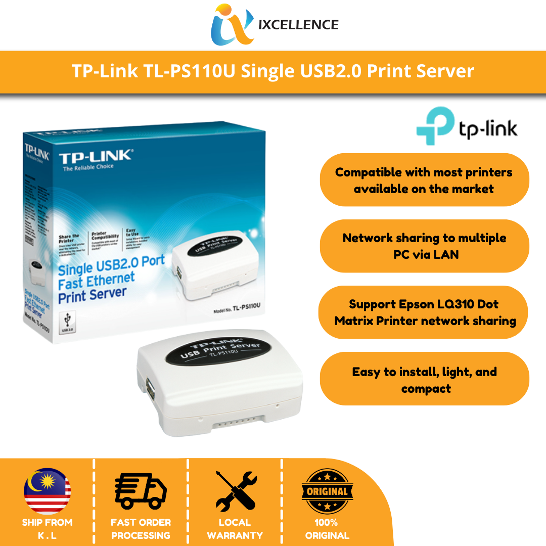 [IX] TPLink TLPS110U Single USB2.0 Print Server Lazada