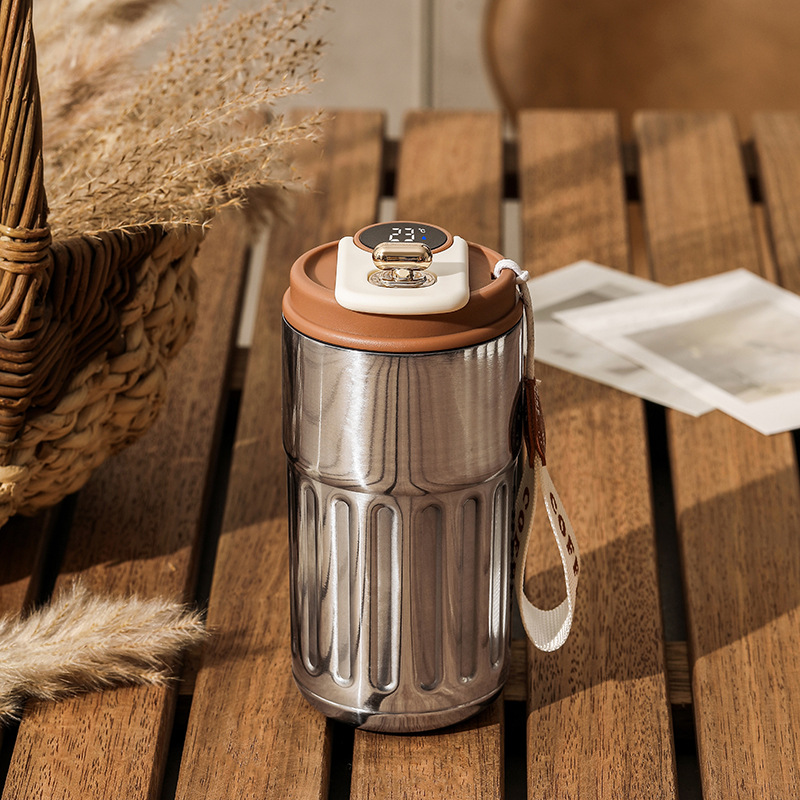 Coffee cup 316 stainless steel thermos cup mug teacup Coffee cup with lid cup Coffee cup 500ML Travel coffee cup Covered, stainless steel water cup