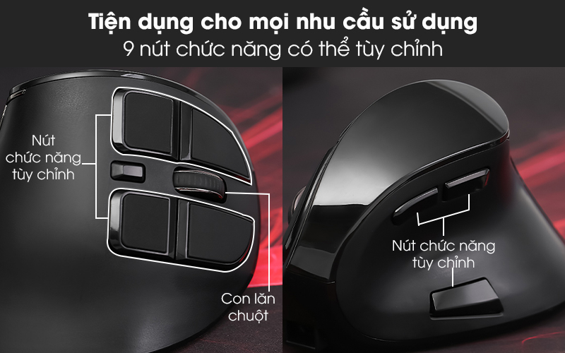 Chuột Bluetooth Zadez M398 Đen