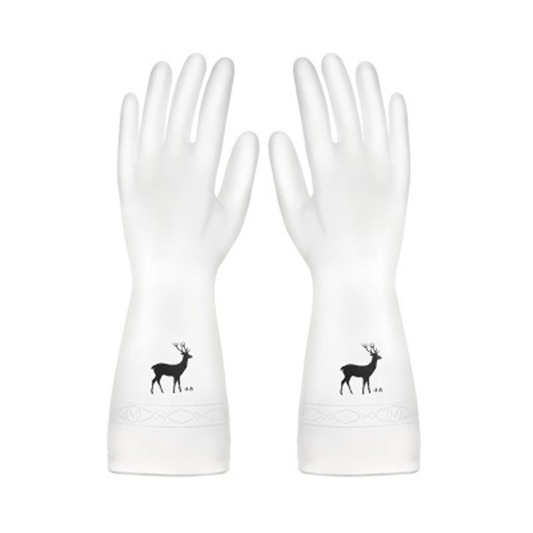 Home Rubber Waterproof Thickened Plastic Gloves Kitchen Clean and Durable Dexterous Hand Laundry Dishes Washing Rubber Gloves