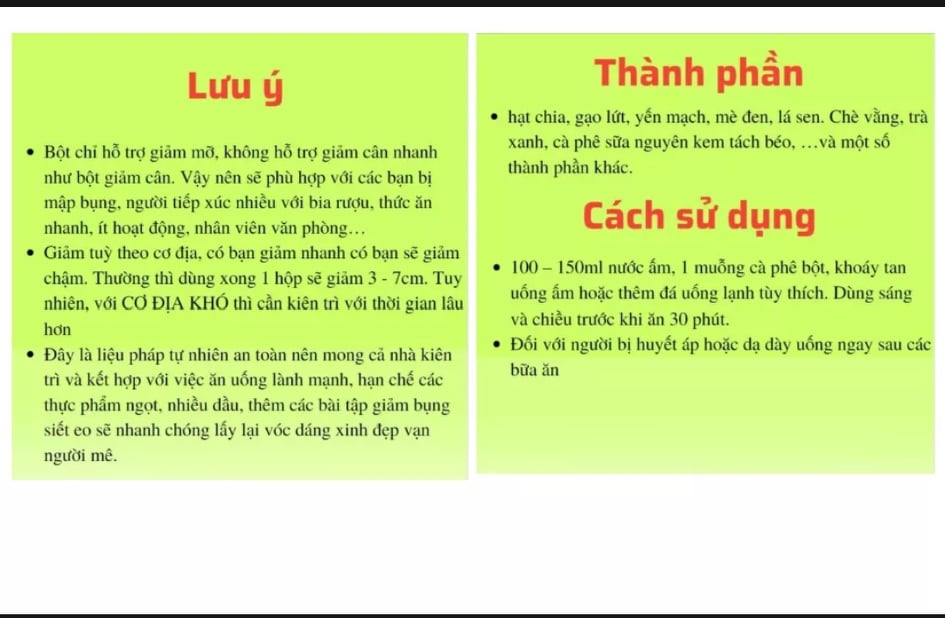 [ Chính hãng 100%] Bột Ngũ Cốc Hỗ Trợ Giảm Mỡ Bụng Mị Hương