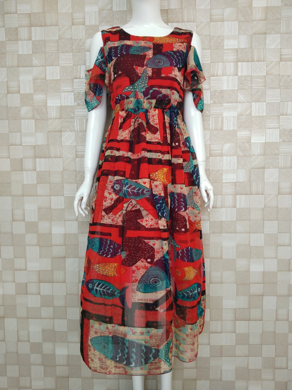 ĐẦM MAXI HOA DUYÊN DÁNG CAO CẤP NGOCTRANSHOP - NT4305