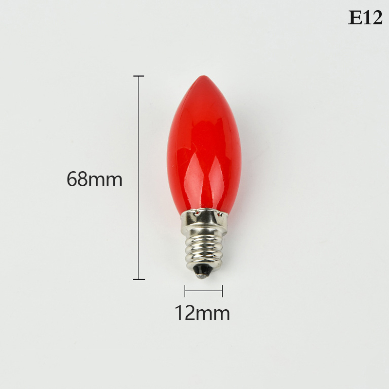 Ditur 1PC led altar bulb E12/E14 Red candle Buddha lamp Temple decorative lamp