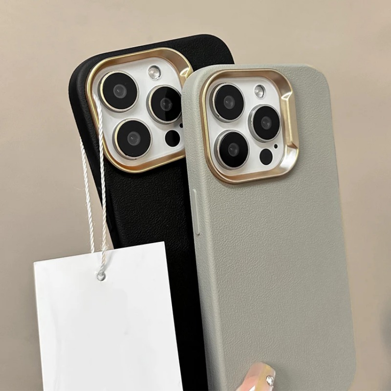 HOCE%20Leather%20Texture%20Phone%20Cases%20For%20iPhone%2016%2015%2014%2013%2012%20Pro%20Max%2016%20Plus%20Case%20Solid%20Color%20Shockproof%20Soft%20Silicone%20Matte%20Cover%20-%20Image%204